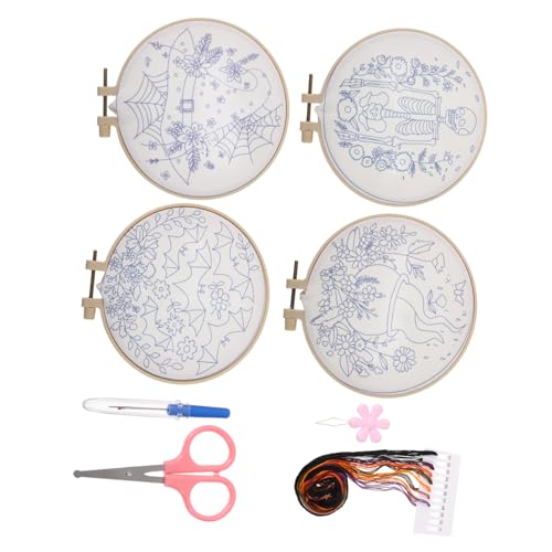 Kit de broderie Halloween débutant avec fil punch needle DIY