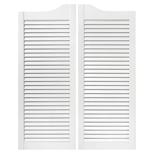 Bortaberg Saloon Doors Set of 2 (Left and Right) - 100x80 cm - Ideal for Cafes, Bars, and Home Interiors (White, 1000mm (39'') x 800mm (31.5'')