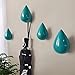 AYGCI Gancio Creativo Gocce d'acqua Ganci per vestiti Gancio Da Parete In Legno Hanger Decorazione Moderna Della Parete 2 pezzi immagine