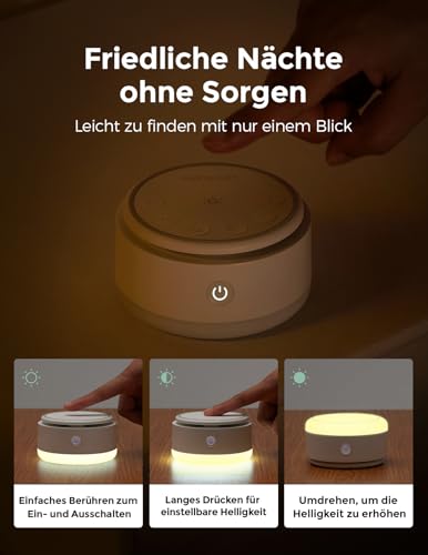 Momcozy WN03 White Noise Machine Baby, warmes Licht – Ansicht 3