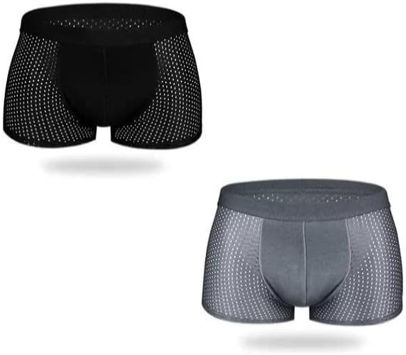 Parent Men Breathable Pouch Underwear Packs Mesh Boxer Briefs | Air Ventilation Boxer Brief | Pack of 2