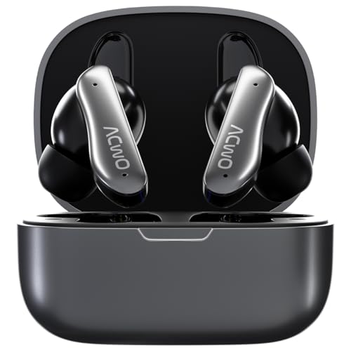 Image of ACwO DwOTS 111 Wireless Earbuds | Up to 75Hrs Battery Life | 10mm Spatial Drivers | Noise-Free Calls with 4 Noise Cancellation Mics | Bluetooth V5.4 | Dedicated Cinematic & Bass Mode (Cadet Grey)