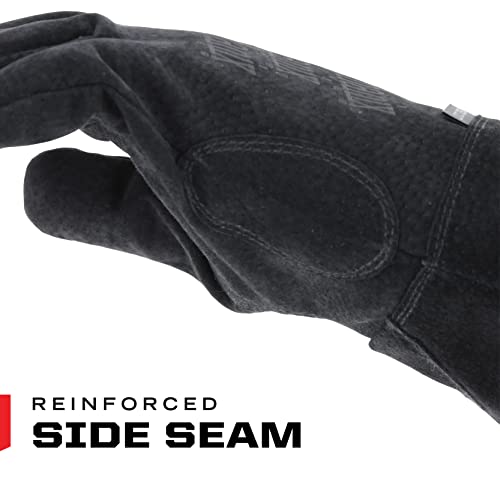 Mechanix Wear: Regulator Mig Welding Gloves, 360 Cut Resistance, Ansi A4, Durahide Boar Leather, Heat Resistance, Dupont Kevlar Stitched For Added Durability, Safety Gloves For Work (Black, Small) #TOP2