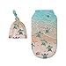 LOGMOR Beach Sea Turtle Baby Newborn Swaddle Blanket with Beanie Hat Set, 100% Cotton Receiving Blankets Sleep Sack for Boy & Girl Newborn Shower Gift