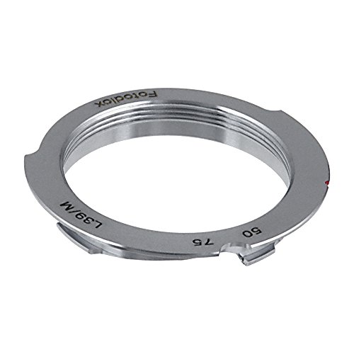 Adaptador de montura para lente Fotodiox, M39 (39 mm x 1, rosca Leica Screw Mount) a Leica M, con líneas de encuadre de 50 mm y 75 mm, compatible con Leica M-Monochrome, M8.2, M9, M9-P, M10 y Ricoh GXR Mount A12 miniatura 2
