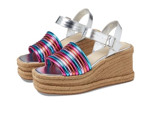 Sandales compensées Shelby Kenneth Cole New York multicolore métallique en 40.5