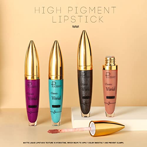 Kilshye Glitter Liquid Lipstick Matte Lipsticks Shimmer Lip Gloss High Pigment Lipglze Party Lips Makeup For Women And Girls Pack Of 1 (Black) #TOP4