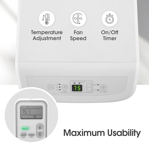 Image of LG LP0624WFR Portable Air Conditioner w /Remote, Cools 250 Sq.Ft, Quiet Operation, 115V, 6,000 BTU (9700 ASHRAE), White