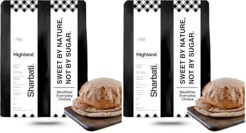 Image of TWF Premium Sharbati Atta | Highland Flour | 1 Kg | 100% Madhya Pradesh Sharbati | MP Chakki Atta | With Bran and Germ | No Bleach | No Preservatives or Artificial Flavors (Pack of 2)