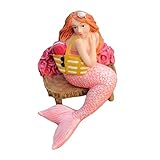 Figurine de sirène : la décoration présente un design de sirène et les couleurs sont vives et chaleureuses, ce qui peut vous aider dans une certaine mesure et vous apporter une bonne humeur.