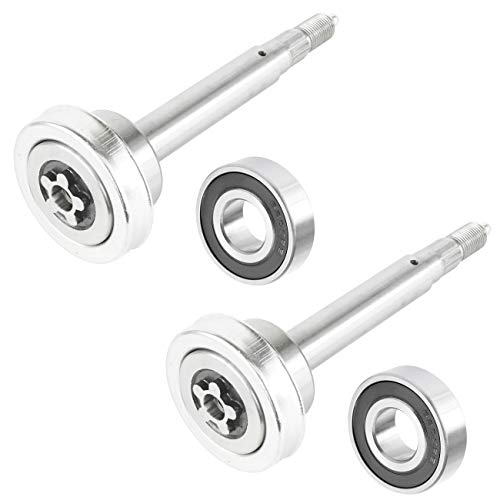 Caltric 2 Spindle Shaft Compatible With Husqvarna 532187291 187291 192872 532192872 285766 W/Bearings #TOP11