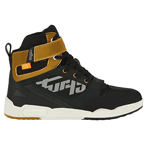 FURYGAN CHAUSSURES BASKET GET DOWN D3O CHAUSSURES DE MOTO - MODERNE & CONFORTABLE - INSERTS RETRO-REFLECHISSANTS - ETANCHE & RESPIRANT - PROTECTION MALEOLLES...