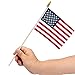 100 Pack Small American Flags on Stick, 4x6 Inch Small US Flags/American Flags for Outside, Mini Hand Held Stick Flags, Memorial Day,250 Anniversary, 4th of July Decorations,Patriotic Decorations