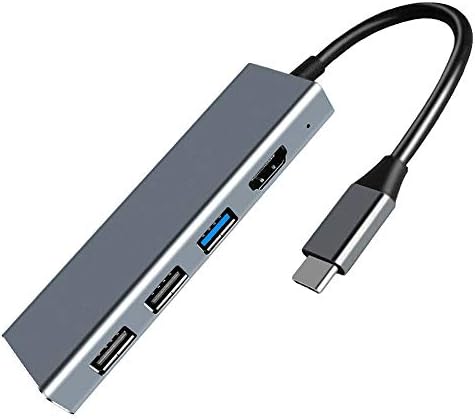 Spmywin USB C Hub with 3 USB Ports, 4K HDMI, SD/TF Card Reader 7 in 1 Type C Hub Adapter for Laptop MacBook/Pro/Air Huawei and Other USB-C Port Devices