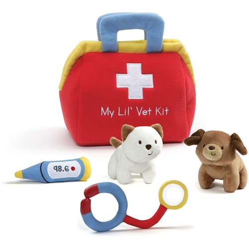 Image of GUND Baby My Lil' Vet Kit Playset, Set of 6, 8 inch