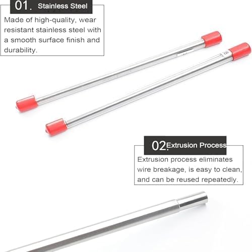 Aplicador manual de película húmeda para recubrimiento de barras de alambre de acero inoxidable para laboratorio e industria. Mango antideslizante con agarre cómodo que reduce la presión