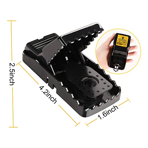 ANLICAE 8er Set Mausefalle - Rattenfalle Schlagfalle Mouse Trap Profi Mäuse Falle, wiederverwendet für Haus und Garten, 8PCS