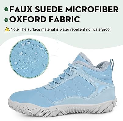 Image of Hi-Y2Kgirls Winter Hike Barefoot Boots Women, Snow Boots for Women Wide Toe | Winter Hike Barefoot Boots Women, Snow Boots for Women Men Wide Toe Waterproof Non-Slip Ankle Shoes