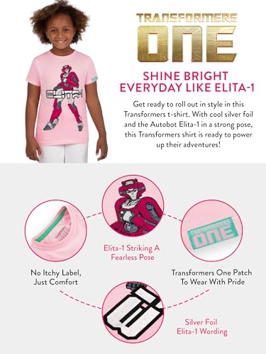 Transformers Shirt | Girls Shirt | Elita-1 T-Shirt | Short Sleeve Shirts for Girls | Sizes 4 to 10 6