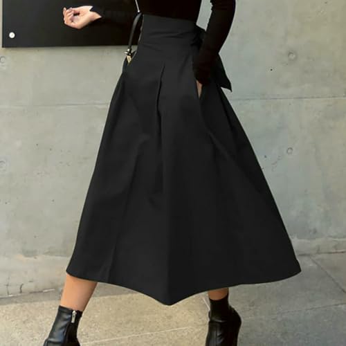 Casual Stretchy Womens Fashion Solid Color Ladies Long Skirt High Waist Slim Skirts2