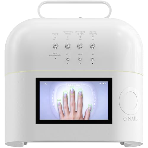 AI UV LED Nail Lamp for Gel Nails - ONAIL Cordless 20 000mAh Built-in Battery Fast Charging Professional Gel Nail Dryer with Portable Handle Smart Precision Scan Curing Light for Nail Techs Salons