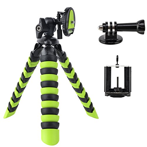 Tairoad Flexible Mini Tripod with Quick Release Plate Tripod Mount Adapter for Smartphone Gopro