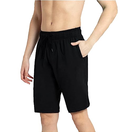 Image of West Gate Clothing Plus Size Men Cotton Knee Length Shorts | Casual and Night Wear | Pack of 3