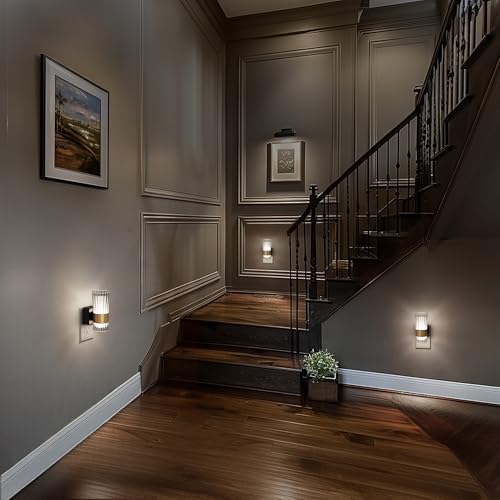 Image of Briignite Decorative Night Lights Plug into Wall, Home Decor, Dusk to Dawn Light Sensor, Daylight White 5000K, 0-100LM Adjustable Brightness, Unique Design for Use in Bedroom, Hallways, 2 Pack
