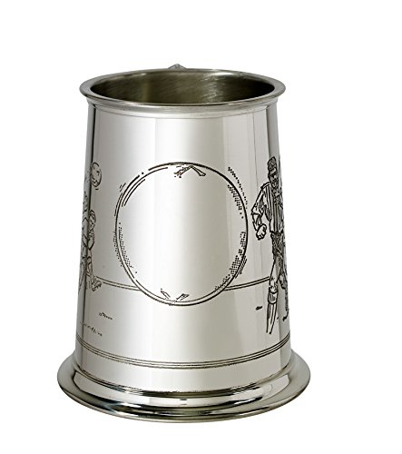 Wentworth Pewter - Football Scene 1 Pint Pewter Tankard