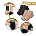 SHERCHPRY 2Pairs Breathable Silicone Heel Sleeves Portable Moisturizing Heel Socks for Cracked Comfortable Foot Care for Men and Women Skin Color