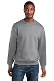 Port & Co Core Fleece Crewneck Sweatshirt-PC78-M-Athletic Heather