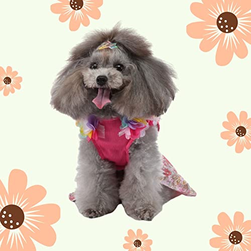 Dog Princess Dress Dog Dress Cat Dress Outfits Soft Breathable Dog Cotton Valentine's Outfits And Dog Clothes For Small Medium Large Dog Girls Puppy Lightweight Pet Dresses #TOP2