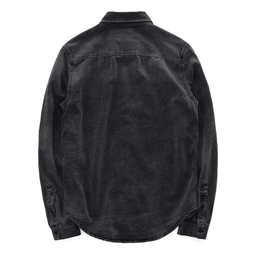 Chaqueta de mezclilla para hombre manga larga vintage miniatura 6