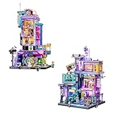 Lumibricks Cyberpunk Stadtviertel Bundle mit LED – Körpermoden-Shop (2701 Teile) & Spielhalle (2580 Teile), 2 beleuchtete Gebäude für Erwachsene