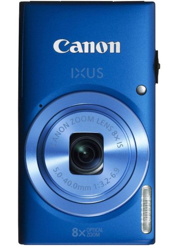 Image of Canon IXUS 132 14.2MP Point and Shoot Camera (Black) with 8X Optical Zoom, Memory Card and Camera Case