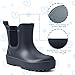 Ceinioc Toddler Kids Chelsea Rain Boots, Easy-on LightWeight Waterproof Rainboot for Boys and Girls
