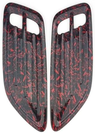 YOUTOOCAR Intake Scoop Turbo Bonnet Vent Cover Intake Scoop Turbo Bonnet Vent Cover Hood Air Vents Cover Compatible with Kia Stinger 2017-2023 Accessories (Forged Red)