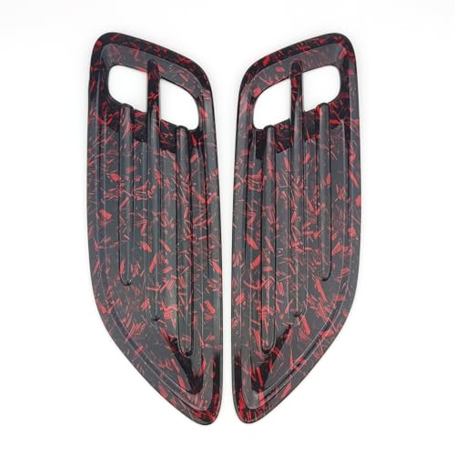 YOUTOOCAR Intake Scoop Turbo Bonnet Vent Cover Intake Scoop Turbo Bonnet Vent Cover Hood Air Vents Cover Compatible with Kia Stinger 2017-2023 Accessories (Forged Red)