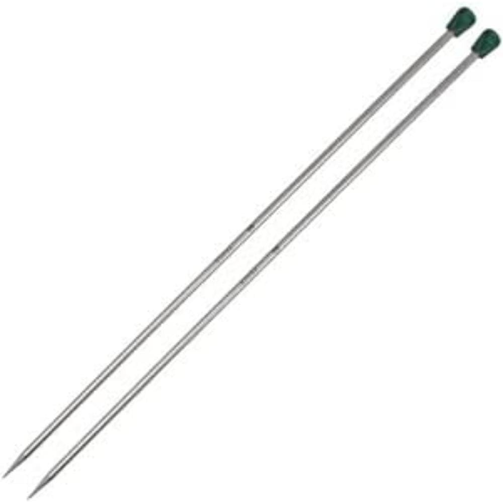 KnitPro The Mindful Collection Single Pointed Needles 16" (40cm), Silver, 6.00mm