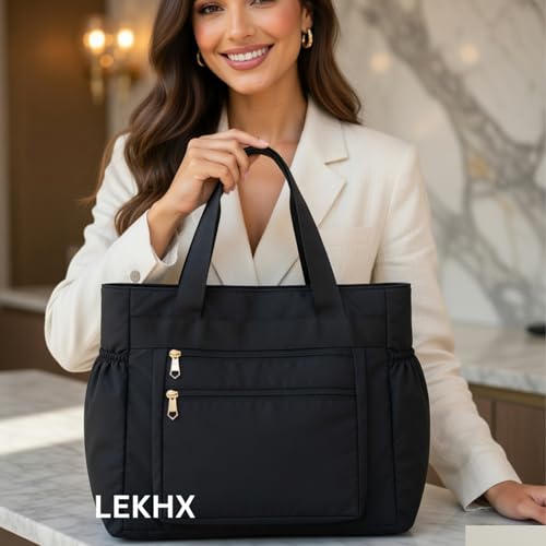 Image of LX LEKHX Women's Tote Bags - Stylish Handbags for Office, College & Party Use | Spacious & Trendy Shoulder Bag for Work, Casual & Evening | Durable, Lightweight & Fashionable Tote for Women