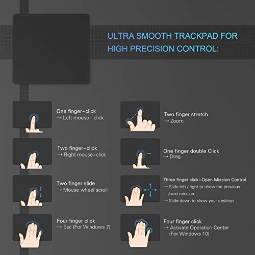 Sookity USB Touchpad, Multi-Touch Wired Precision Trackpad for Windows 7 and Windows 10 Computer, Notebook, PC, Laptop - Image 3
