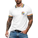 Polo d'été à manches courtes pour homme   Léger   Pour les loisirs   Confortable   Respirant   Coupe ample   Polo de golf, C4., 6XL