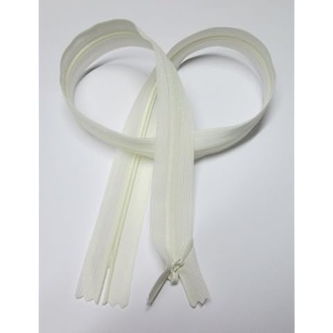 Reißverschluß nahtverdeckt nahtfein 60 cm ivory/creme Cover