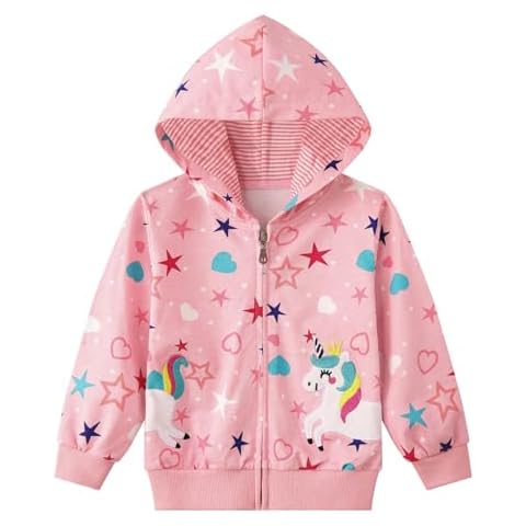Soft Unicorn Zip Up Hoodie for Girls Cover