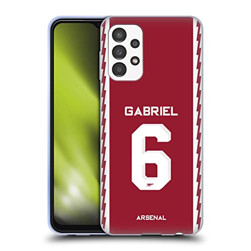 Funda original Arsenal Gabriel Magalhães Samsung A13 regalo fútbol