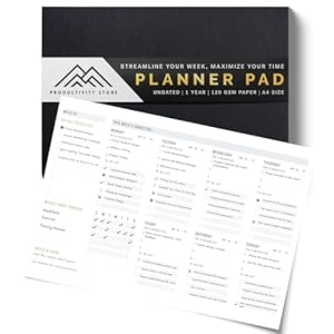 Productivity Store – Weekly Desk Planner Pad...