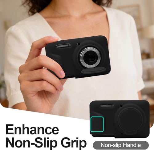Funda de silicona para cámara Kodak PIXPRO FZ55 negra miniatura 4