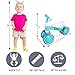 BAMMAX Balance Bike for 1 Year Old, Riding Toys for 9-24 Months Boys Girls, No Pedal 4 Wheels Bicycle, First Birthday Gift, Toddler Bike to Help Start Riding