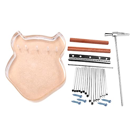 Vaguelly 1 Set Key Kalimba DIY Kit Thumb Piano Supplies for Beginners Portable Musical Instrument for Easy to Assemble with Professional Finish for Indoor and Outdoor Use