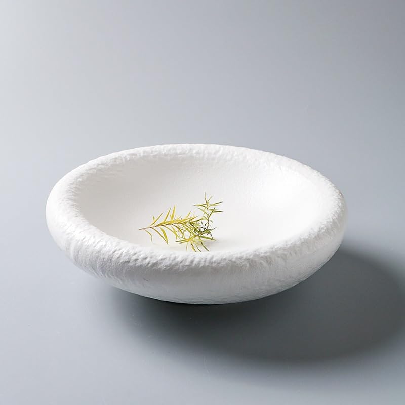 Assiettes À Desserts Assiette ronde créative en céramique givrée forme de tambour, blanche mate, for le froid, personnalisée, idéale for les desserts et pâtisseries occidentales Vaisselle De Dîner(A)